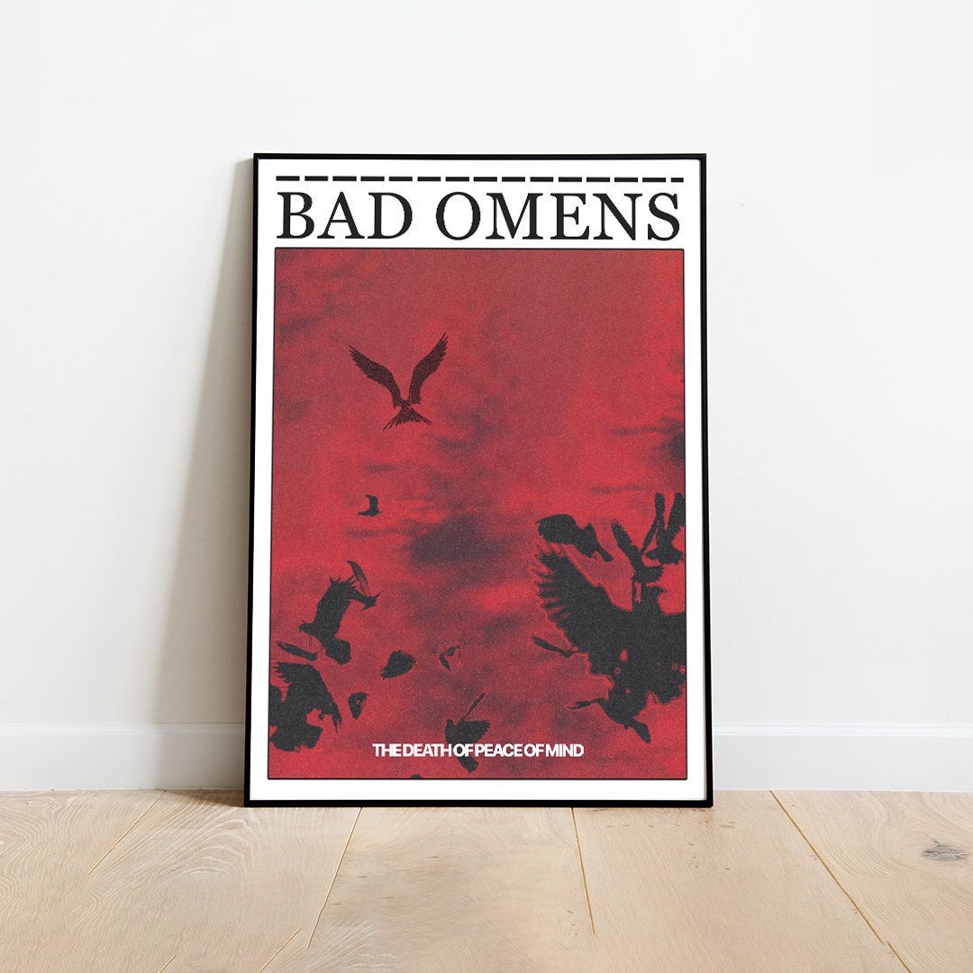 Bad Omens Poster, Bad Omens Print, Rock Poster, Metal Poster, Music Print, Bad Omens Album Print