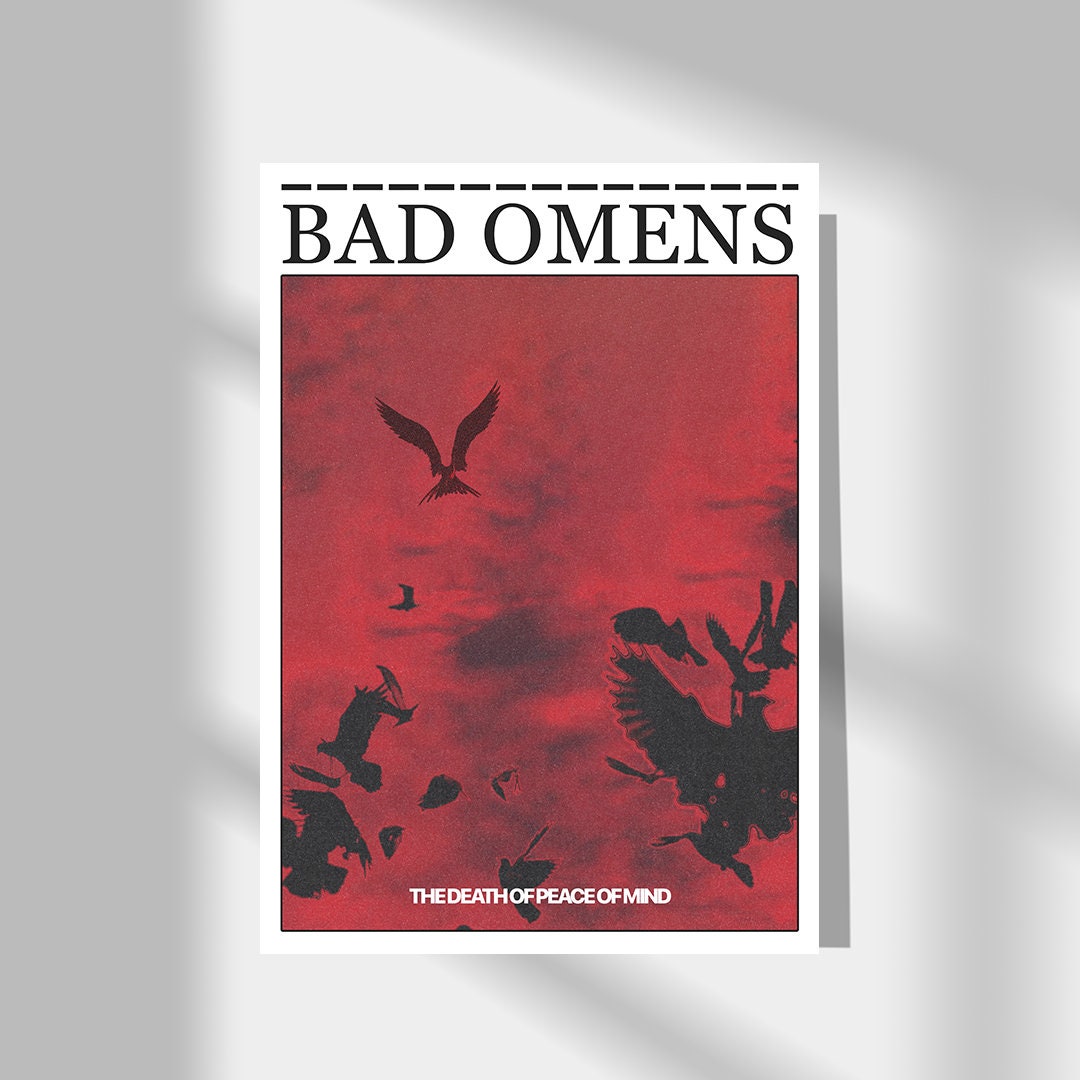 Bad Omens Poster, Bad Omens Print, Rock Poster, Metal Poster, Music Print, Bad Omens Album Print