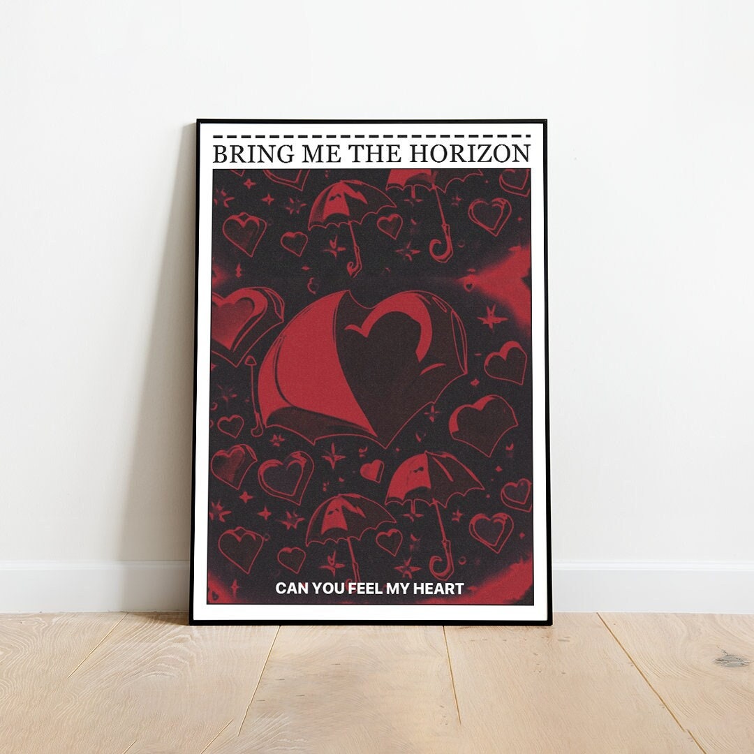 Bring Me The Horizon Poster, BMTH Print, Rock Poster, Metal Poster, Music Print, Sempiternal Album Print
