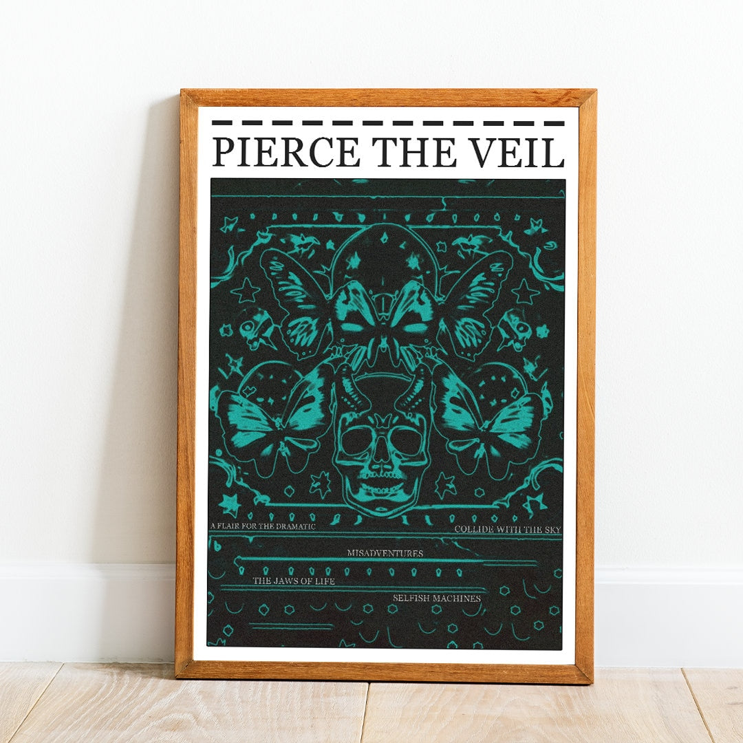 Pierce The Veil Poster, Pierce The Veil, Rock Poster, PTV, Metal Poster, Music Print, Pierce The Veil Album Print