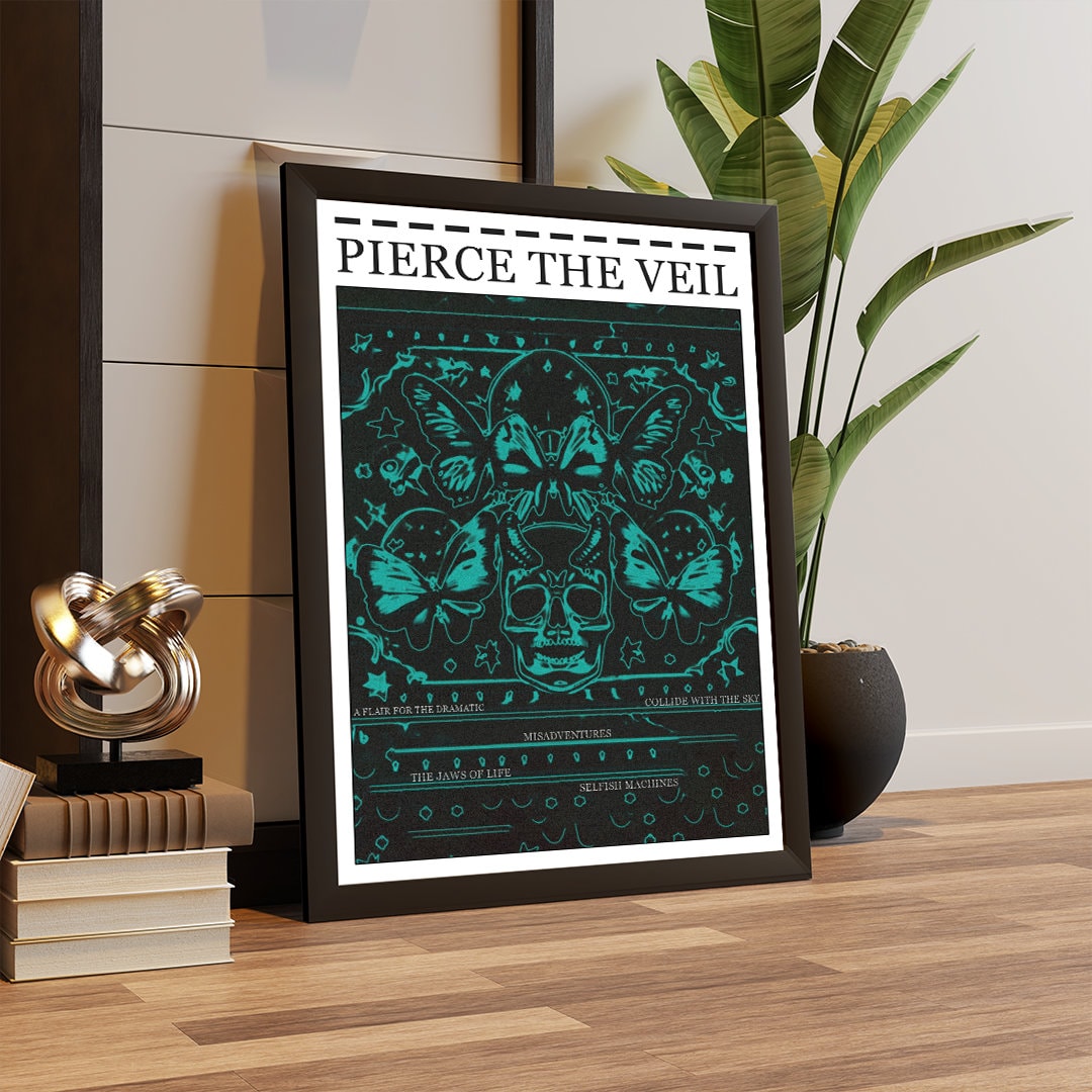 Pierce The Veil Poster, Pierce The Veil, Rock Poster, PTV, Metal Poster, Music Print, Pierce The Veil Album Print