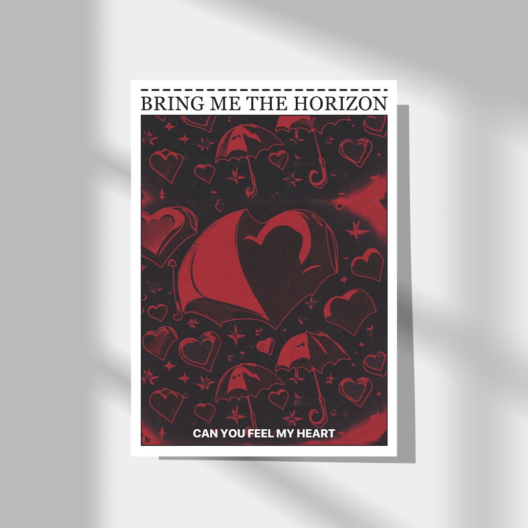 Bring Me The Horizon Poster, BMTH Print, Rock Poster, Metal Poster, Music Print, Sempiternal Album Print