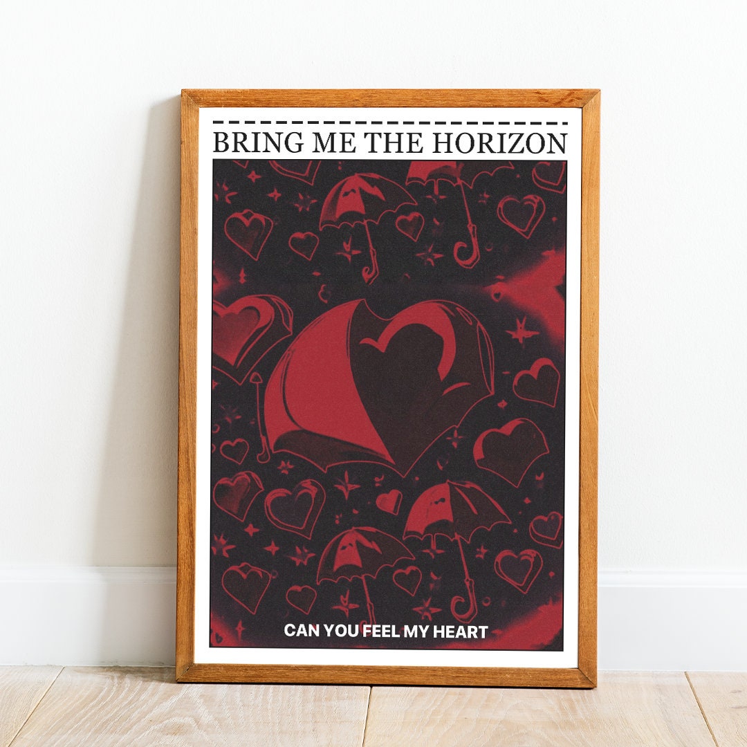 Bring Me The Horizon Poster, BMTH Print, Rock Poster, Metal Poster, Music Print, Sempiternal Album Print