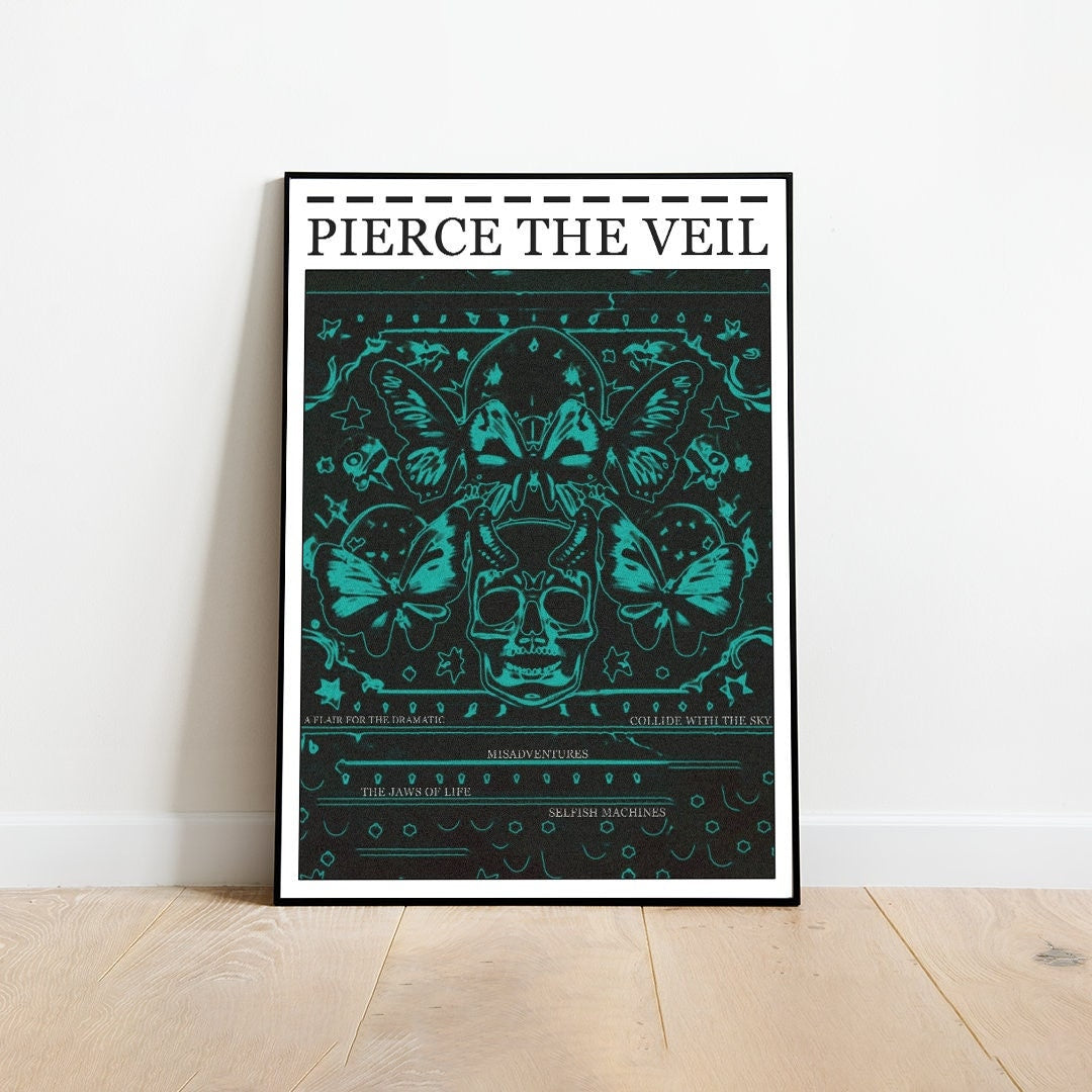 Pierce The Veil Poster, Pierce The Veil, Rock Poster, PTV, Metal Poster, Music Print, Pierce The Veil Album Print