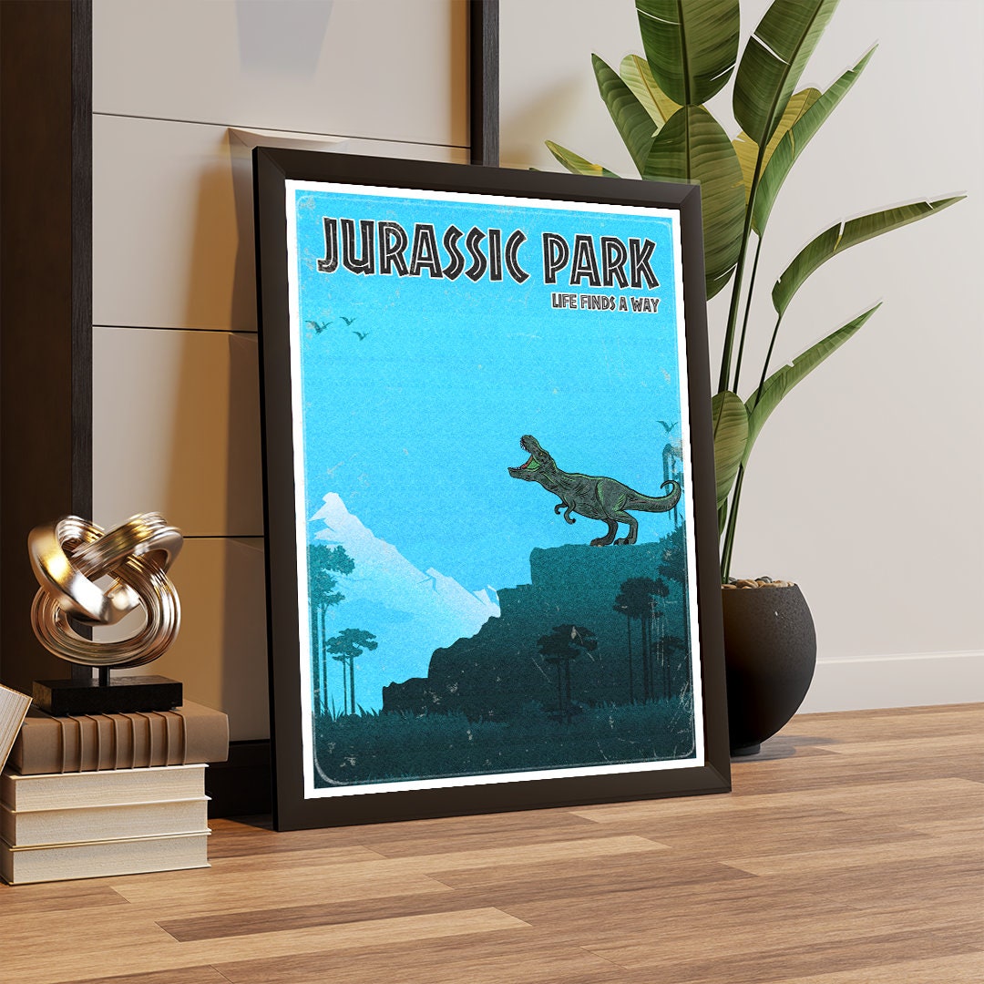 Jurassic Park Poster, Jurassic World Print, A3, A4, A5, Comic Book Poster