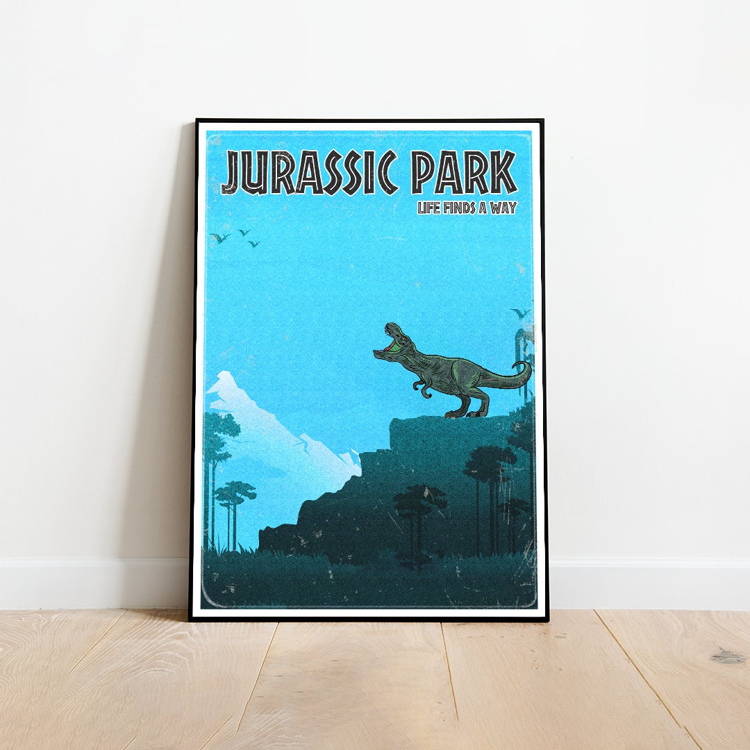 Jurassic Park Poster, Jurassic World Print, A3, A4, A5, Comic Book Poster