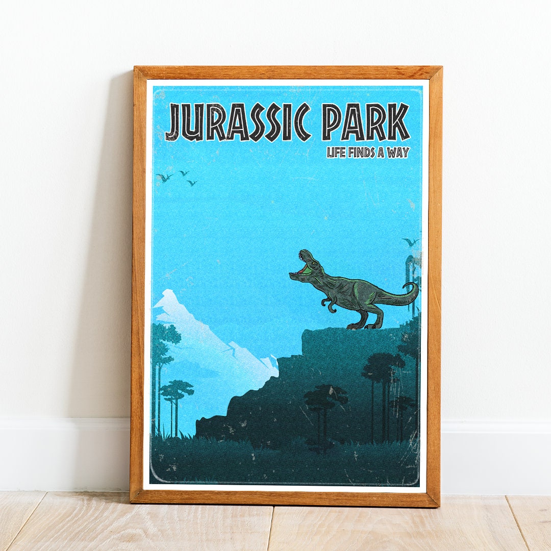 Jurassic Park Poster, Jurassic World Print, A3, A4, A5, Comic Book Poster
