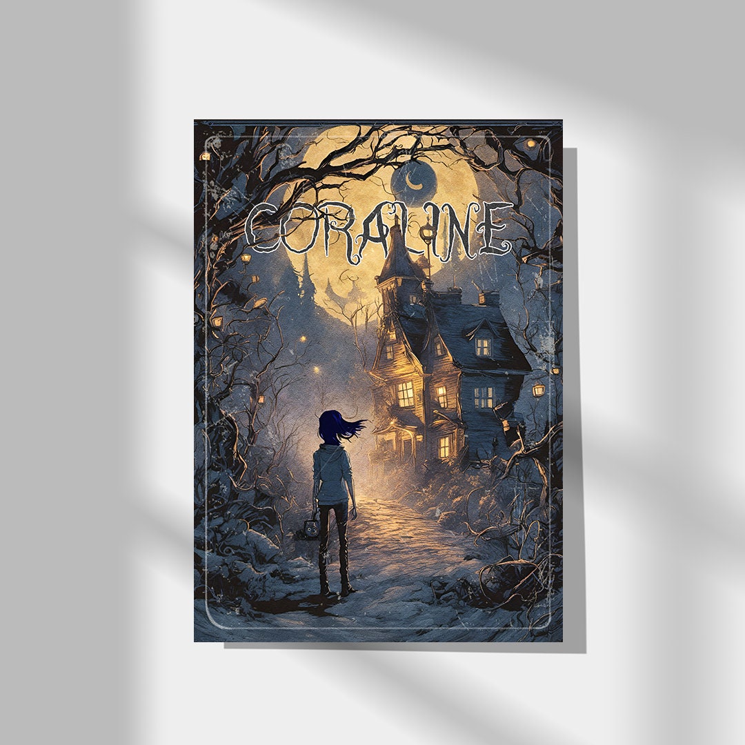 Coraline Poster, Coraline print, A3, A4, A5, Comic Book Poster, Tim Burton
