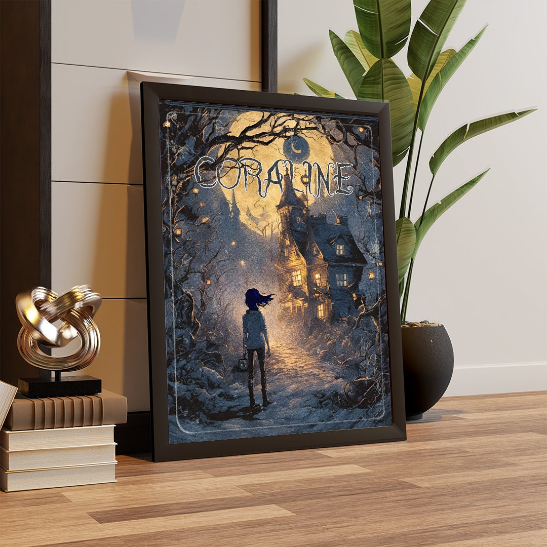 Coraline Poster, Coraline print, A3, A4, A5, Comic Book Poster, Tim Burton