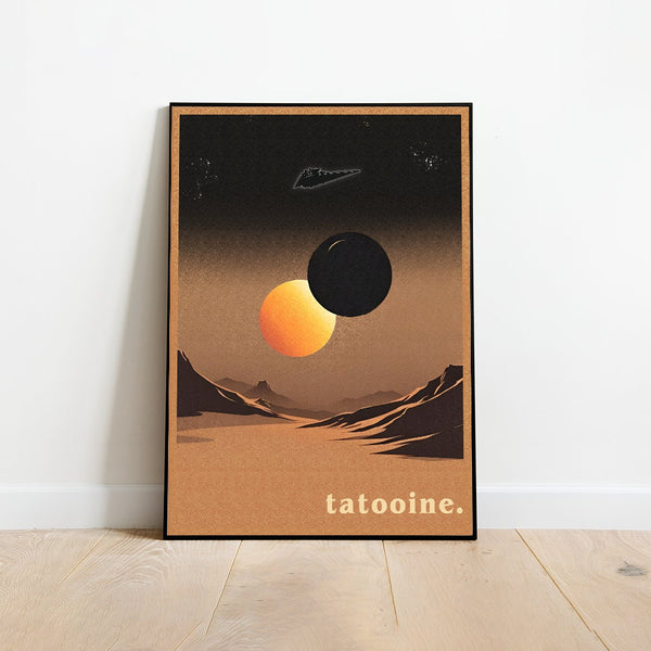 Tatooine travel poster, Star Wars travel Poster