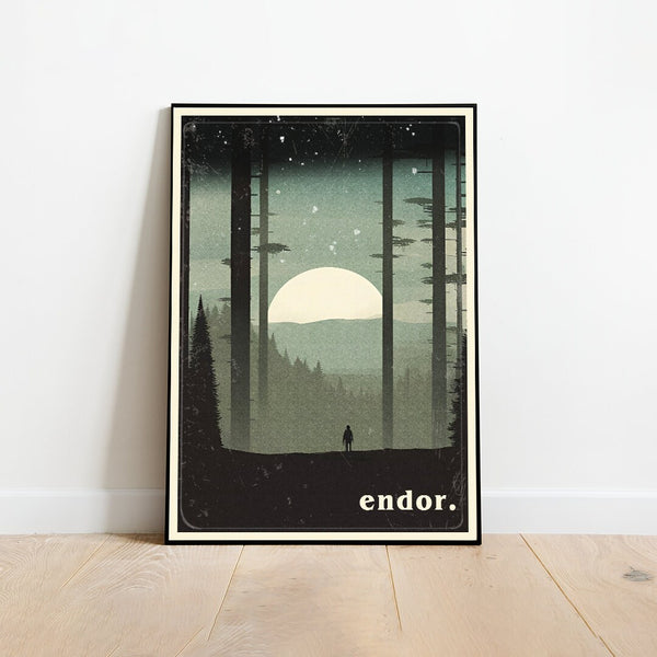 Endor travel poster, Star Wars travel Poster