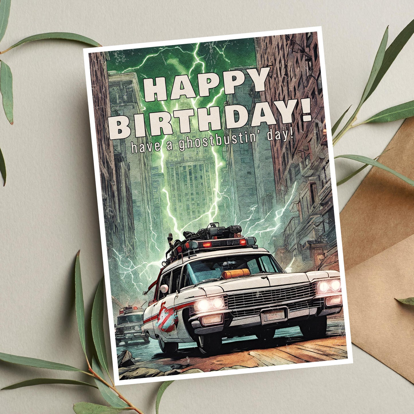 Ghostbusters Birthday Card Card