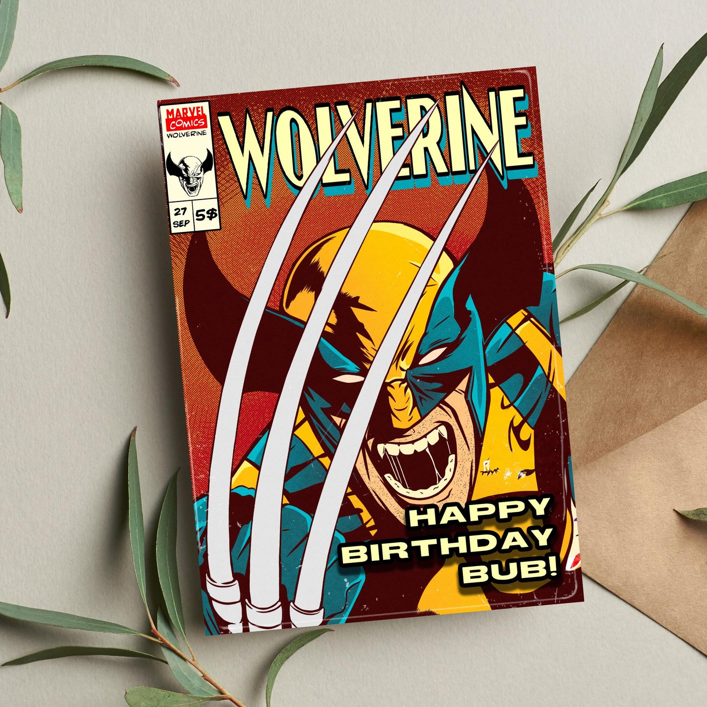 Wolverine Birthday Card