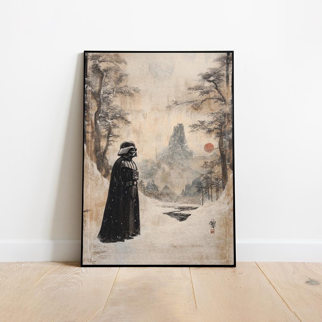 Vintage Star Wars Poster, Darth Vader Poster