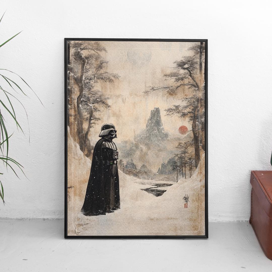 Vintage Star Wars Poster, Darth Vader Poster