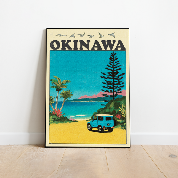 Okinawa Vintage Travel Poster
