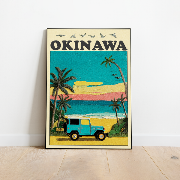 Okinawa Vintage Travel Poster