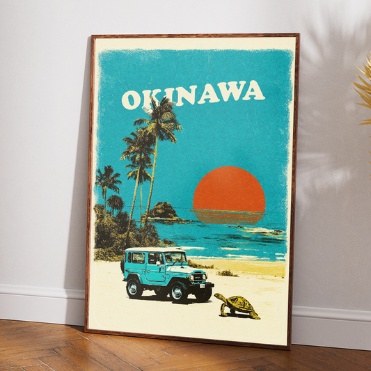 Okinawa Vintage Travel Poster
