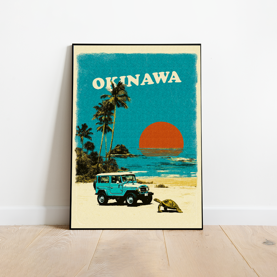 Okinawa Vintage Travel Poster