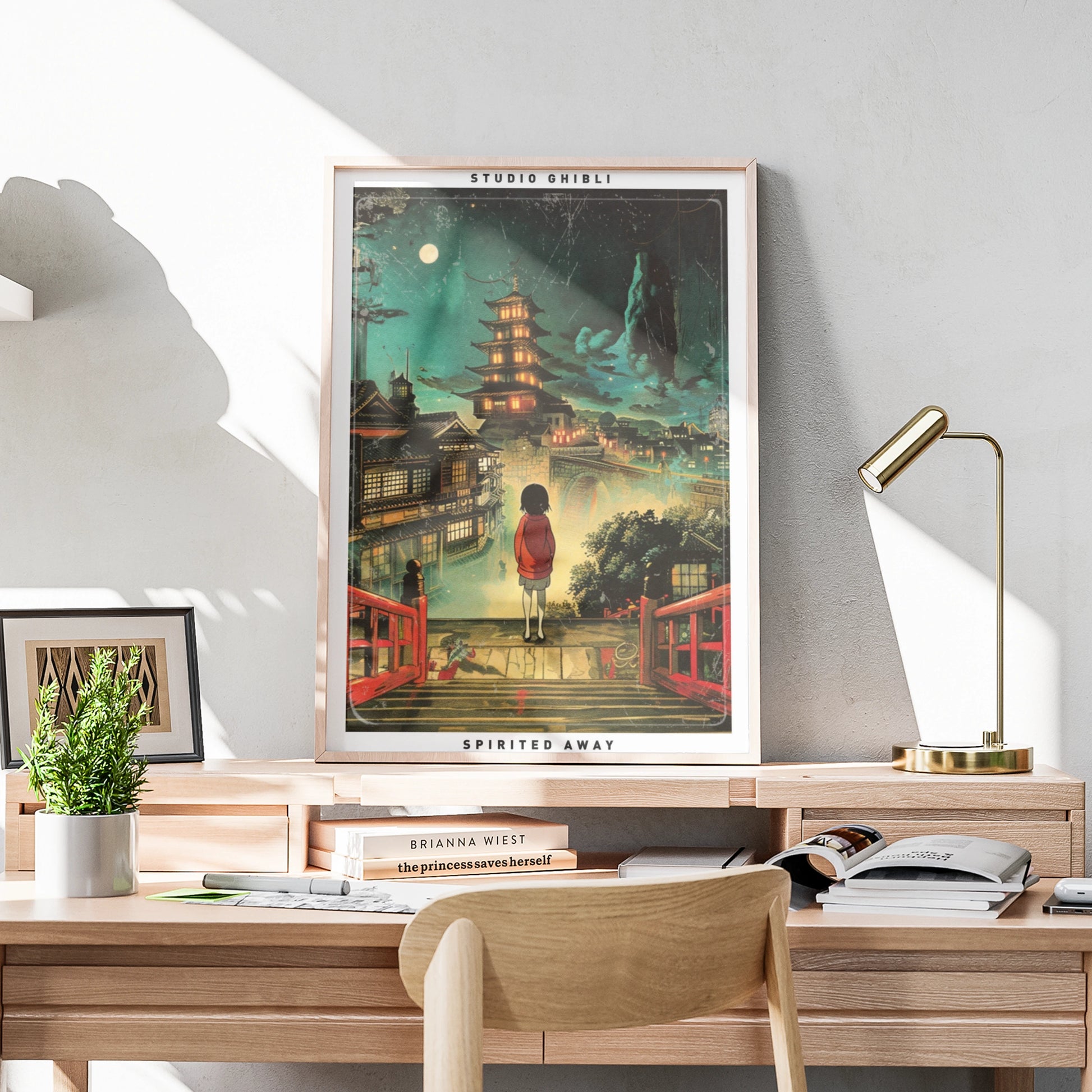 Spirited Away Poster, Studio Ghibli Wall Art, Chihiro Bridge Print, Anime Gift