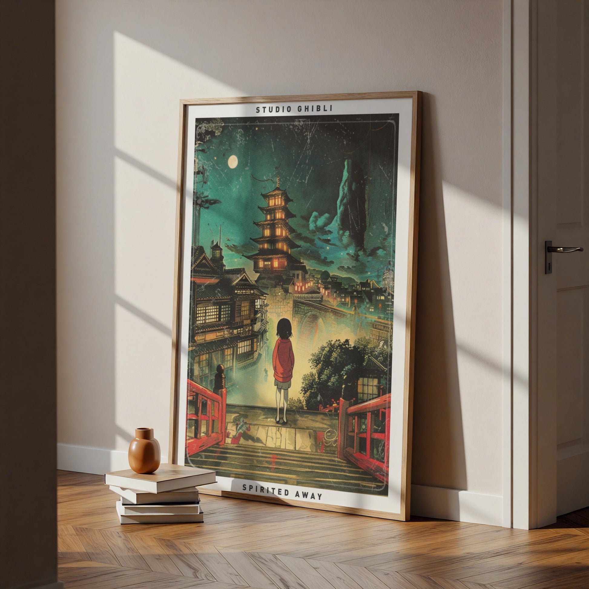 Spirited Away Poster, Studio Ghibli Wall Art, Chihiro Bridge Print, Anime Gift
