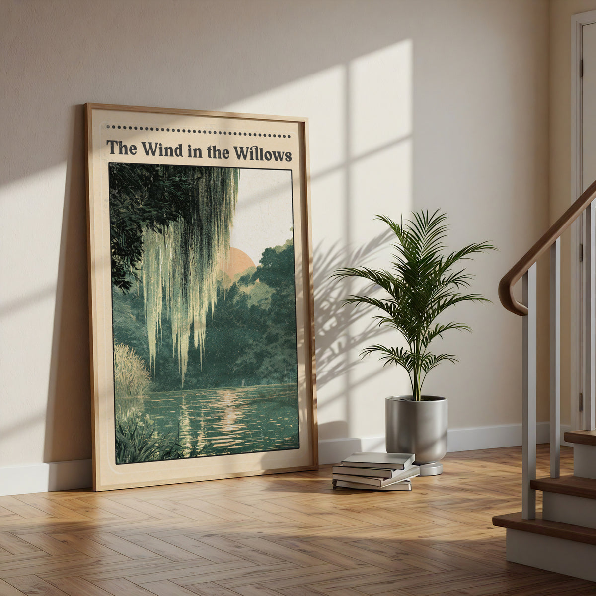 Wind in the Willows Poster, Classic Book Art Print, Vintage River Nature Wall Art