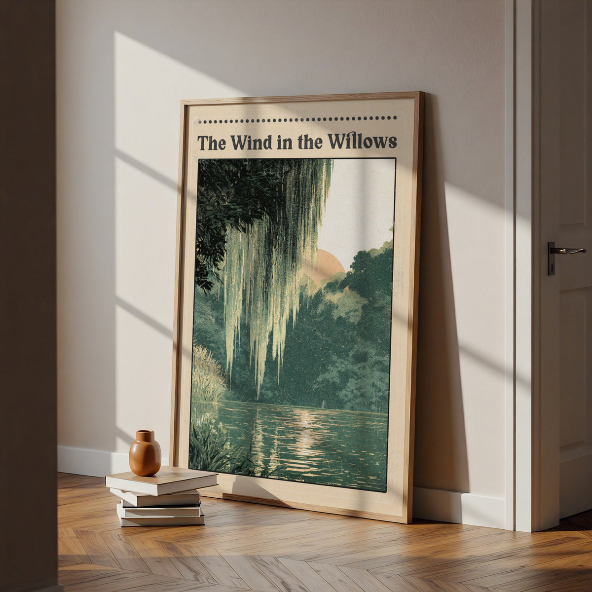 Wind in the Willows Poster, Classic Book Art Print, Vintage River Nature Wall Art