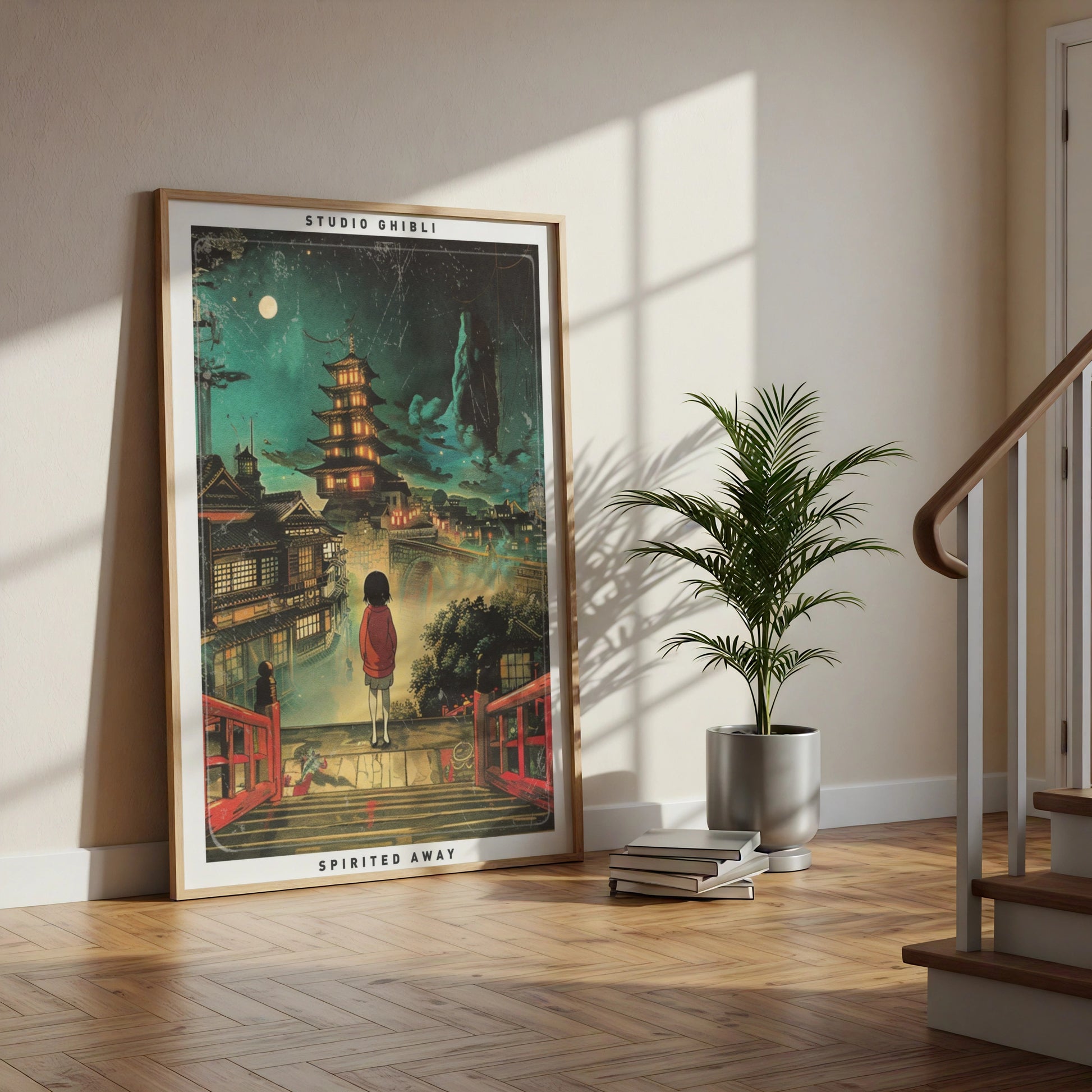 Spirited Away Poster, Studio Ghibli Wall Art, Chihiro Bridge Print, Anime Gift